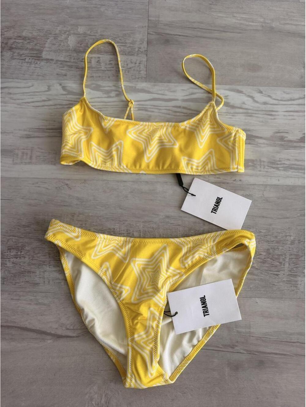 Triangl Women's Yellow Bikinis-and-tankini-set